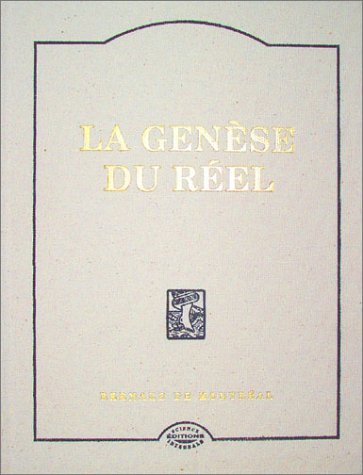 Livre : La Genèse du Réel